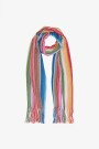 BUFANDA CON FLECOS Multicolor