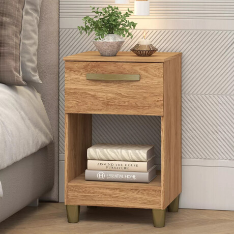 MESA DE LUZ O NOCHE DE 1 CAJÓN COLOR MADERA