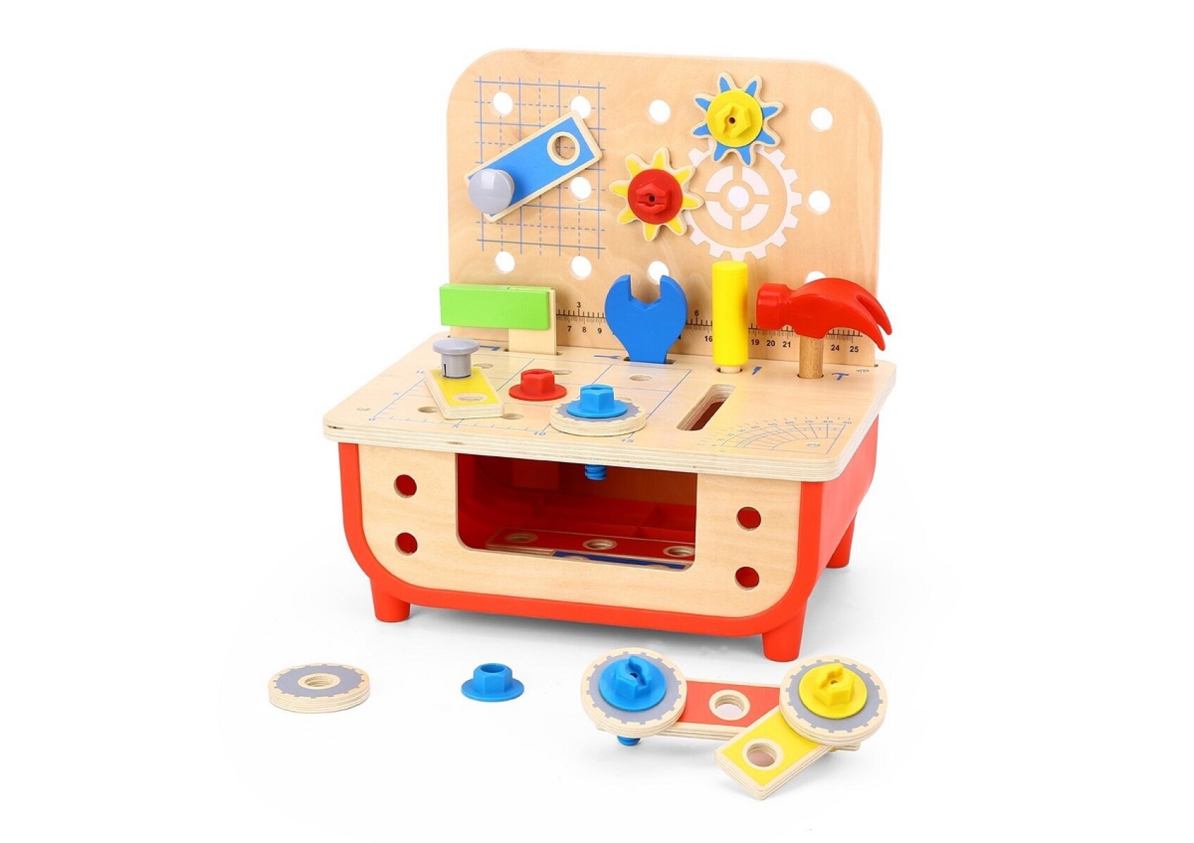 Banco de Trabajo con Herramientas de madera Tooky toy 