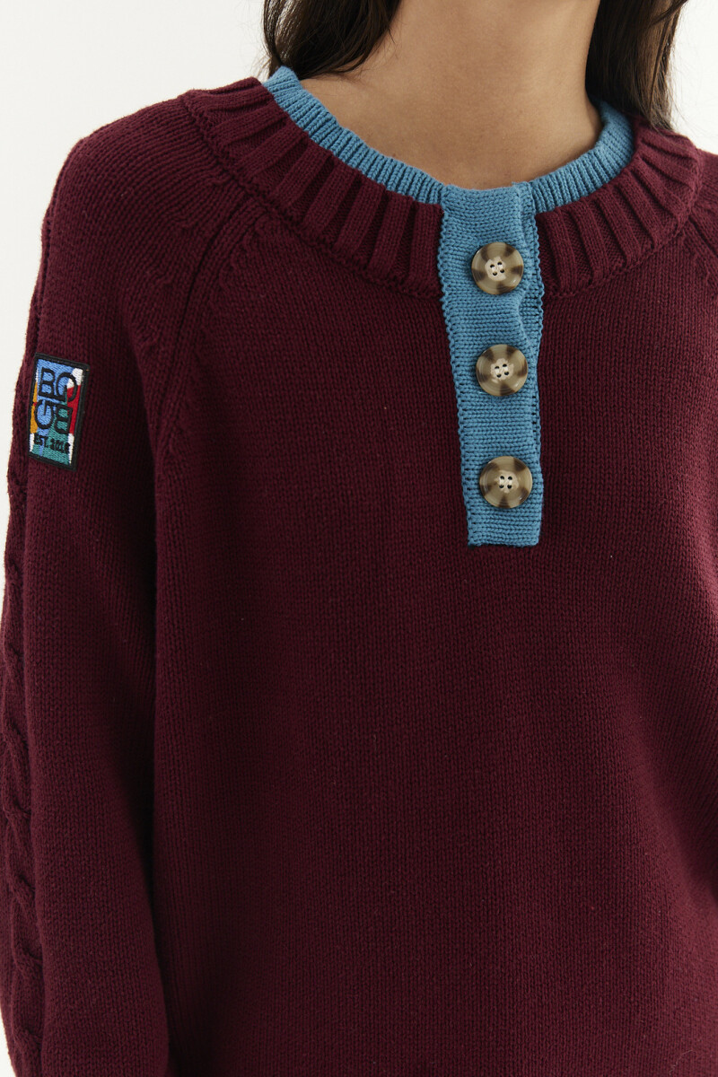 Sweater Nude Bordo