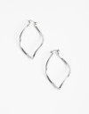 Aros Argollas Metal Argollas Metal Ovaladas - Plateado Rodio