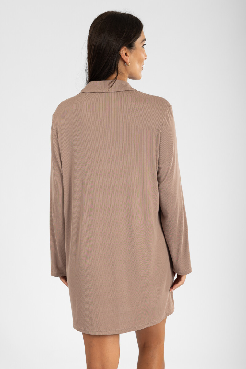 Camisola ribb yummy liso ml Marron