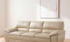 Sillón %100 Cuero - 3 Cuerpos - Premium Arena