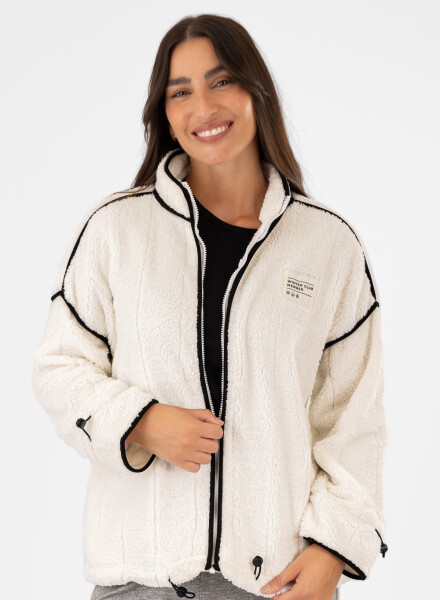 Sport sherpa jacket Beige