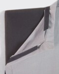 Cabecero desenfundable Tanit de lino gris 100 x 100 cm