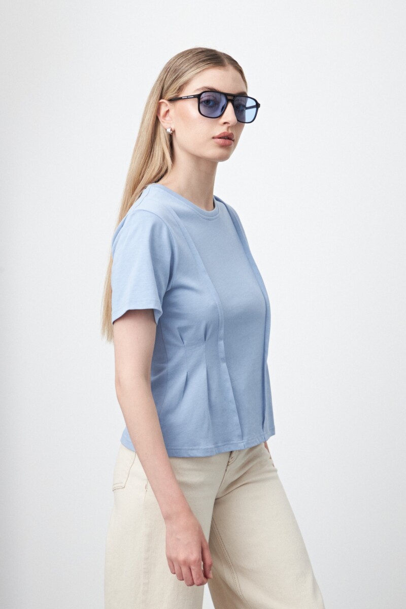 REMERA SHIITAKE Celeste