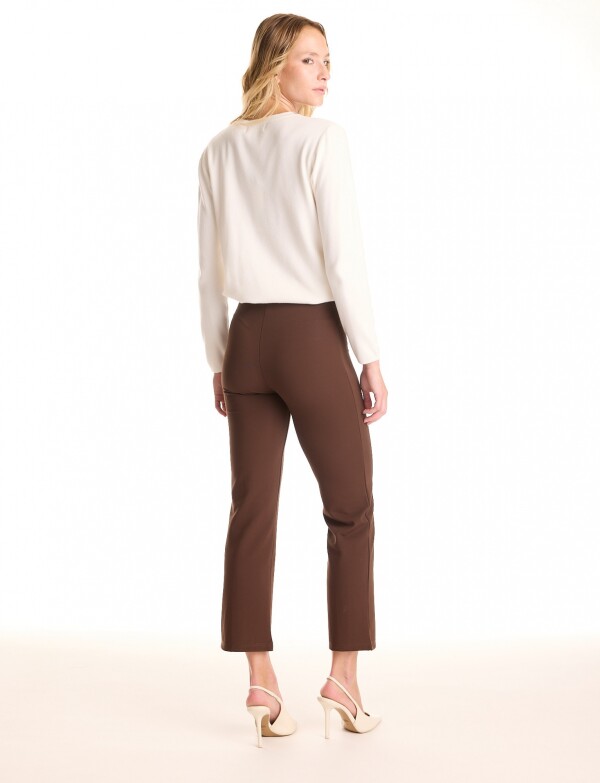 Pantalon Cigarette MARRON