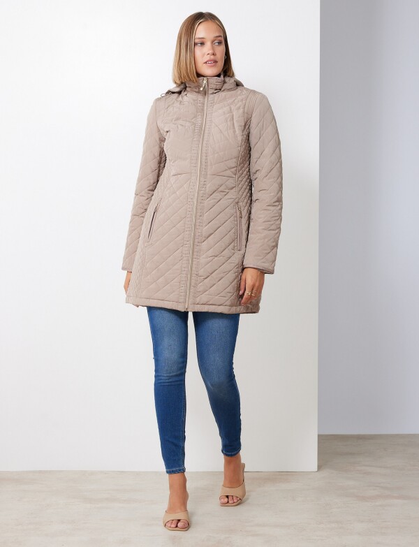 Campera Capitoneada BEIGE