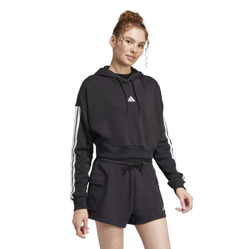 CANGURO ADIDAS W 3S FT CRO HD T Mujer JE0017 Negro-blanco