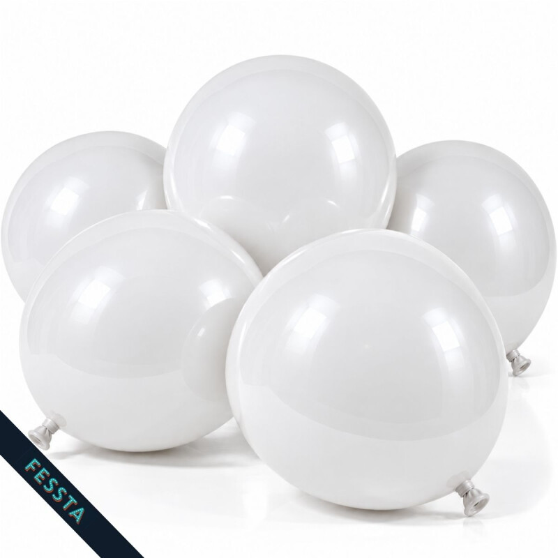 Globos Lisos x 50 Und / R12 Blanco