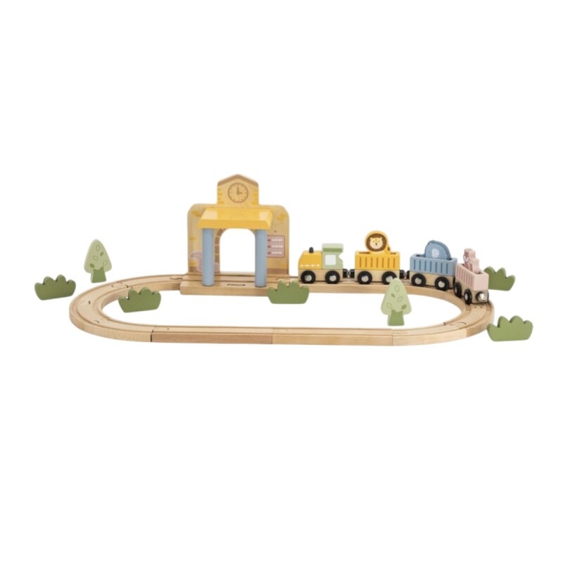 Tren de Madera con Animales Polar B Tren de Madera con Animales Polar B
