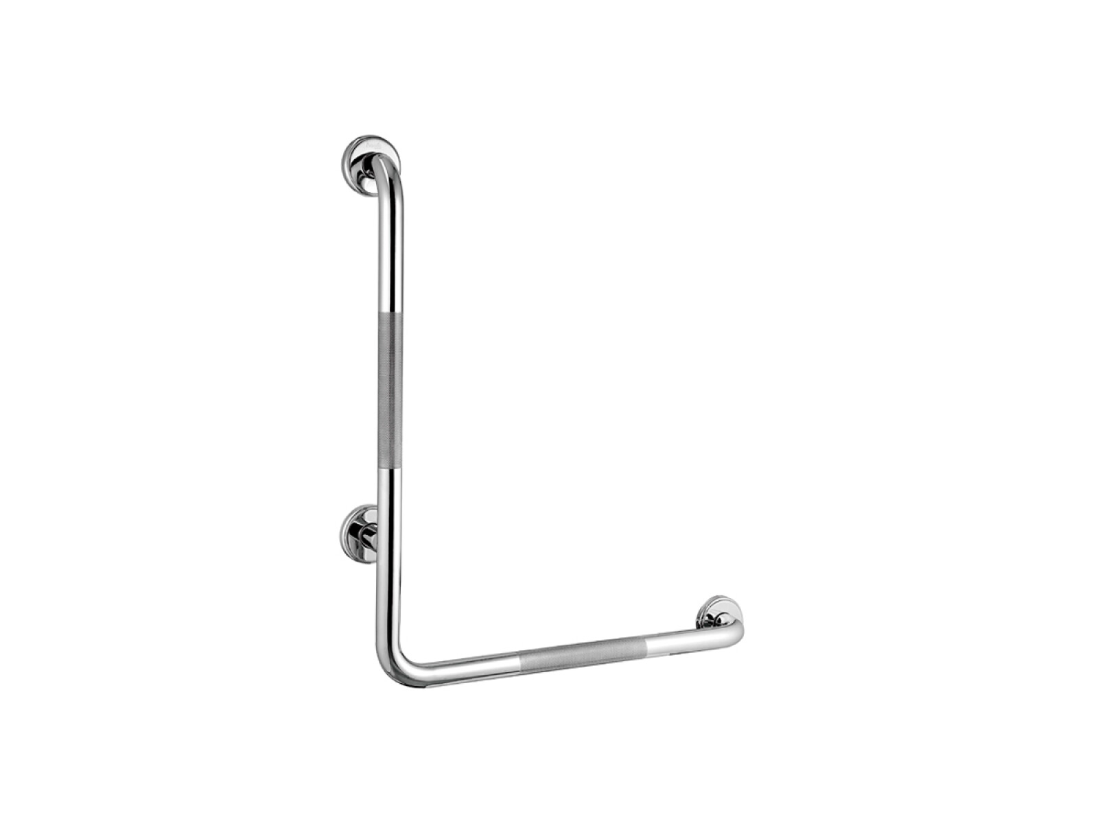 Barra Fija En L Metal Acero Inox 304 Pulida Color Cromo 