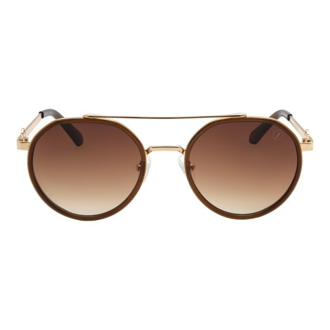 Lentes de Sol Chilli Beans Volkswagen Redondo Marrón - Dorado