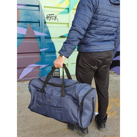 Bolso Grande Portter Muy Resistente Cierres Fuertes Camping Plateado