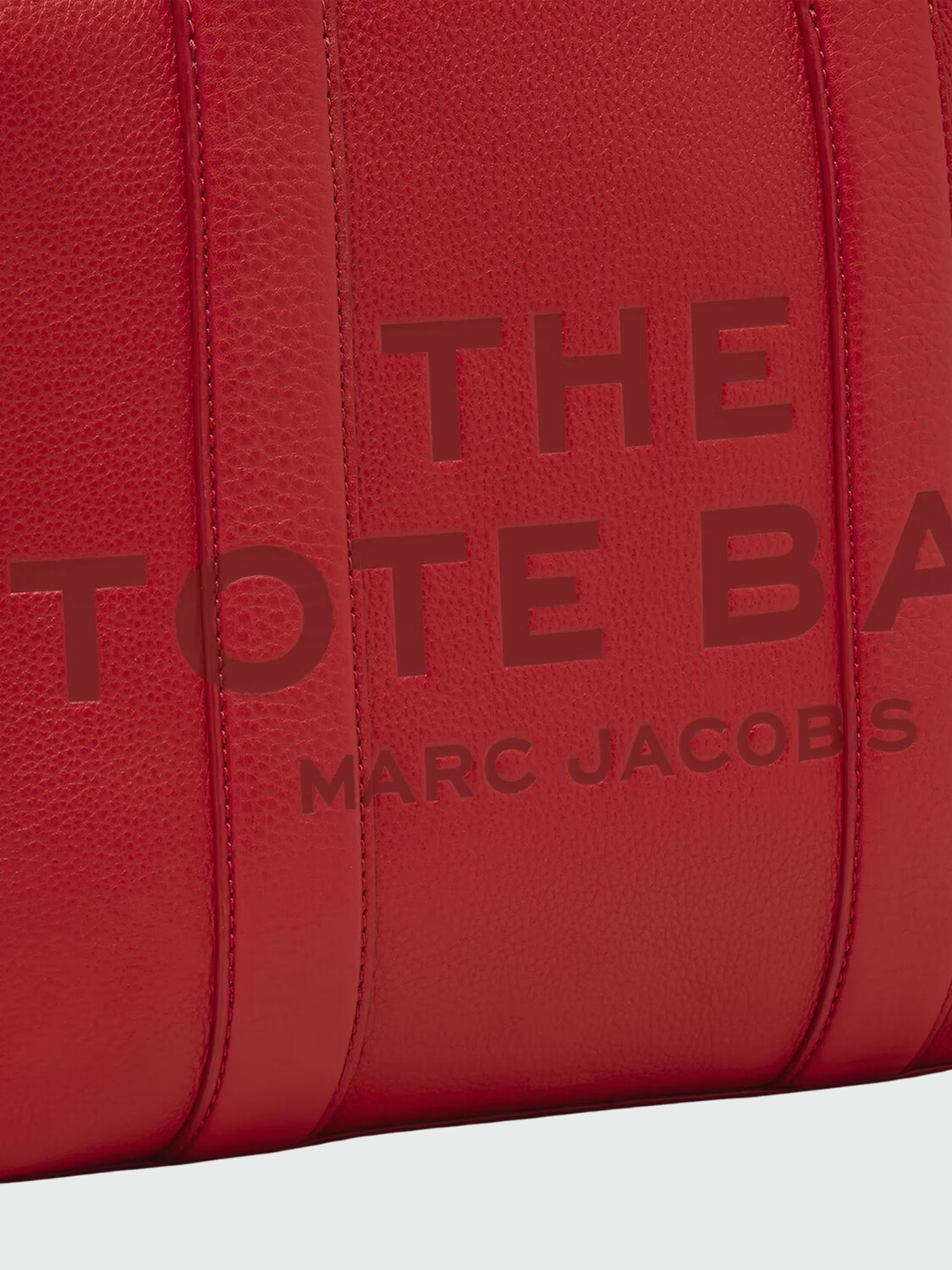 MARC JACOBS - THE LEATHER MEDIUM TOTE BAG Rojo