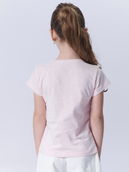 Remera manga corta slub estampa Cangrejo Rosa