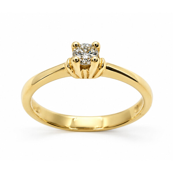 Anillo Solitario Elise de Oro Amarillo 18k. con Brillante Anillo Solitario Elise de Oro Amarillo 18k. con Brillante