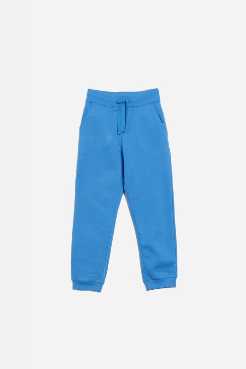 Pantalon deportivo con puño - Niño AZUL