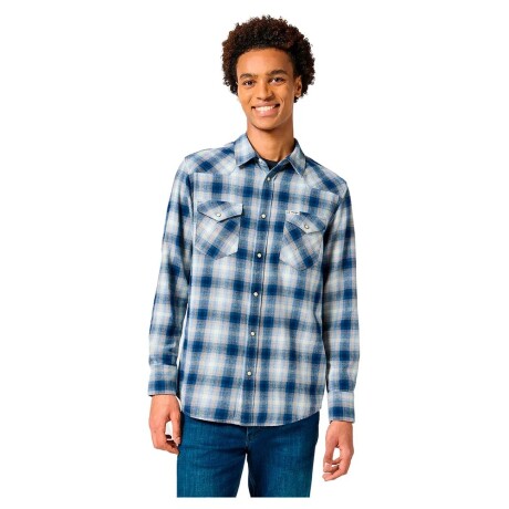 Camisa Wrangler de Hombre - WESTERN - 112357398BLUESHADOW ELD