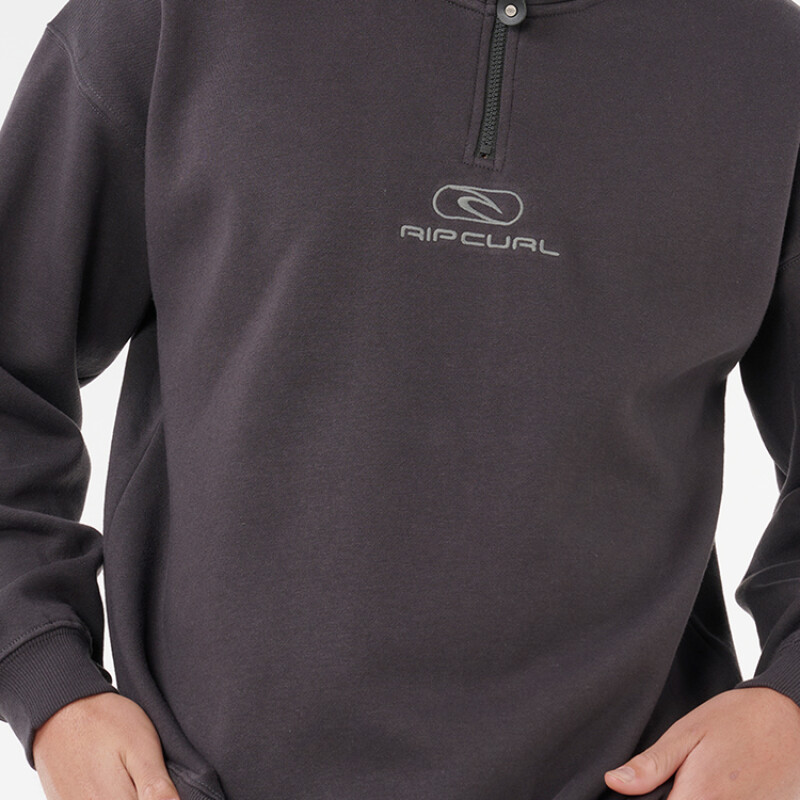 Buzo Rip Curl Pill Icon 1/4 Zip - Negro Buzo Rip Curl Pill Icon 1/4 Zip - Negro