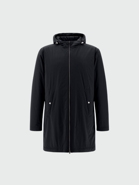 Herno - Campera Parka de nylon elástizado Azul