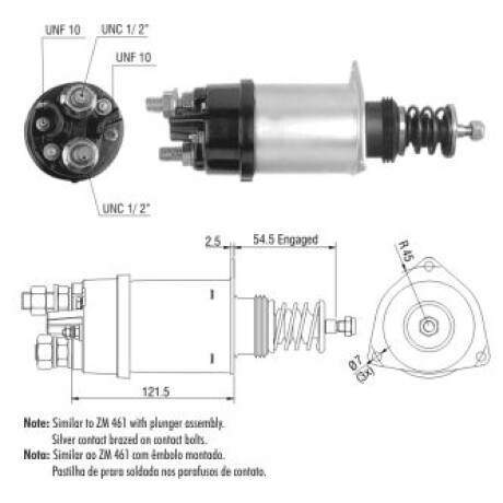 AUTOMATICO DE ARRANQUE - CUMMINS EMBOLO 42MT 24V ZM AUTOMATICO DE ARRANQUE - CUMMINS EMBOLO 42MT 24V ZM