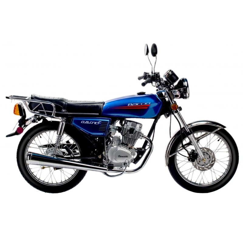 Moto Baccio Calle Classic F 125cc Freno Disco / Rueda Rayos Azul