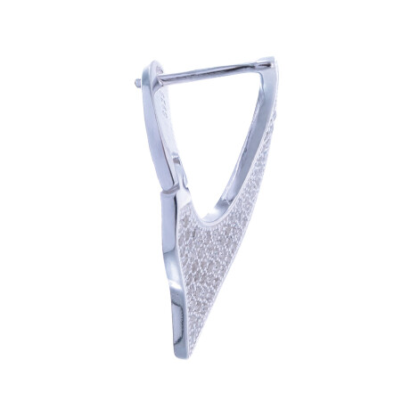 Par de caravanas de plata 925 con circonias. Par de caravanas de plata 925 con circonias.