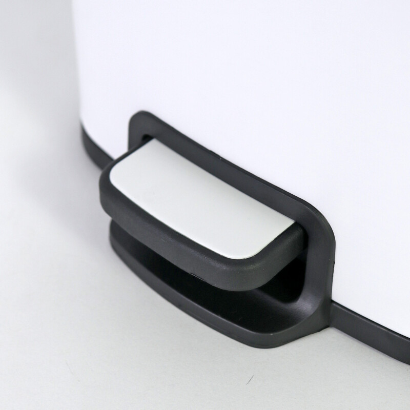 BASURERO INOX BLANCO C/PEDAL 12LTS Unica