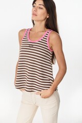 Musculosa Remy Crudo/Marron