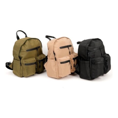 Mochila urbana Canva modelo Rumania en nylon Beige