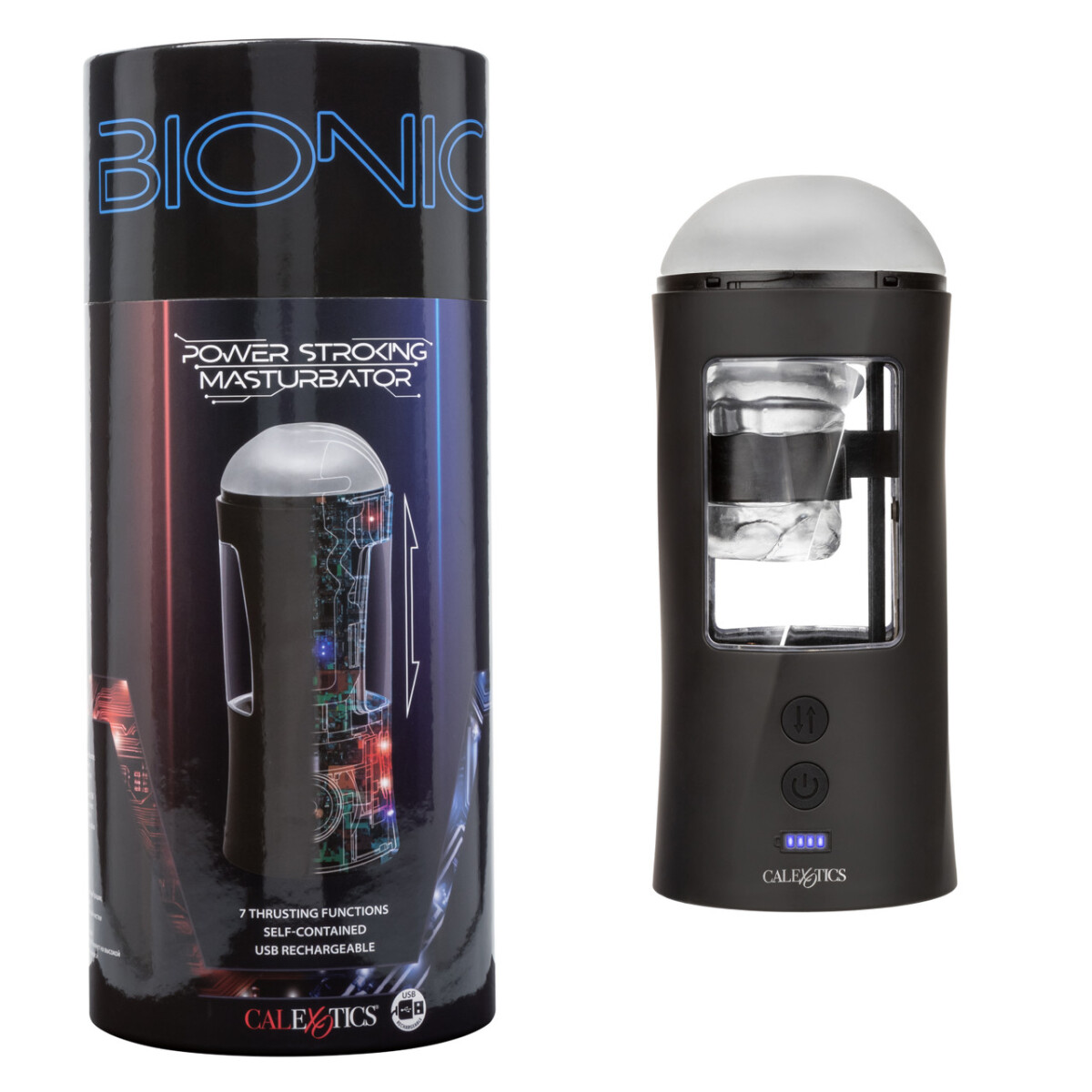 Bionic Power Stroking Masturbador de Empuje 