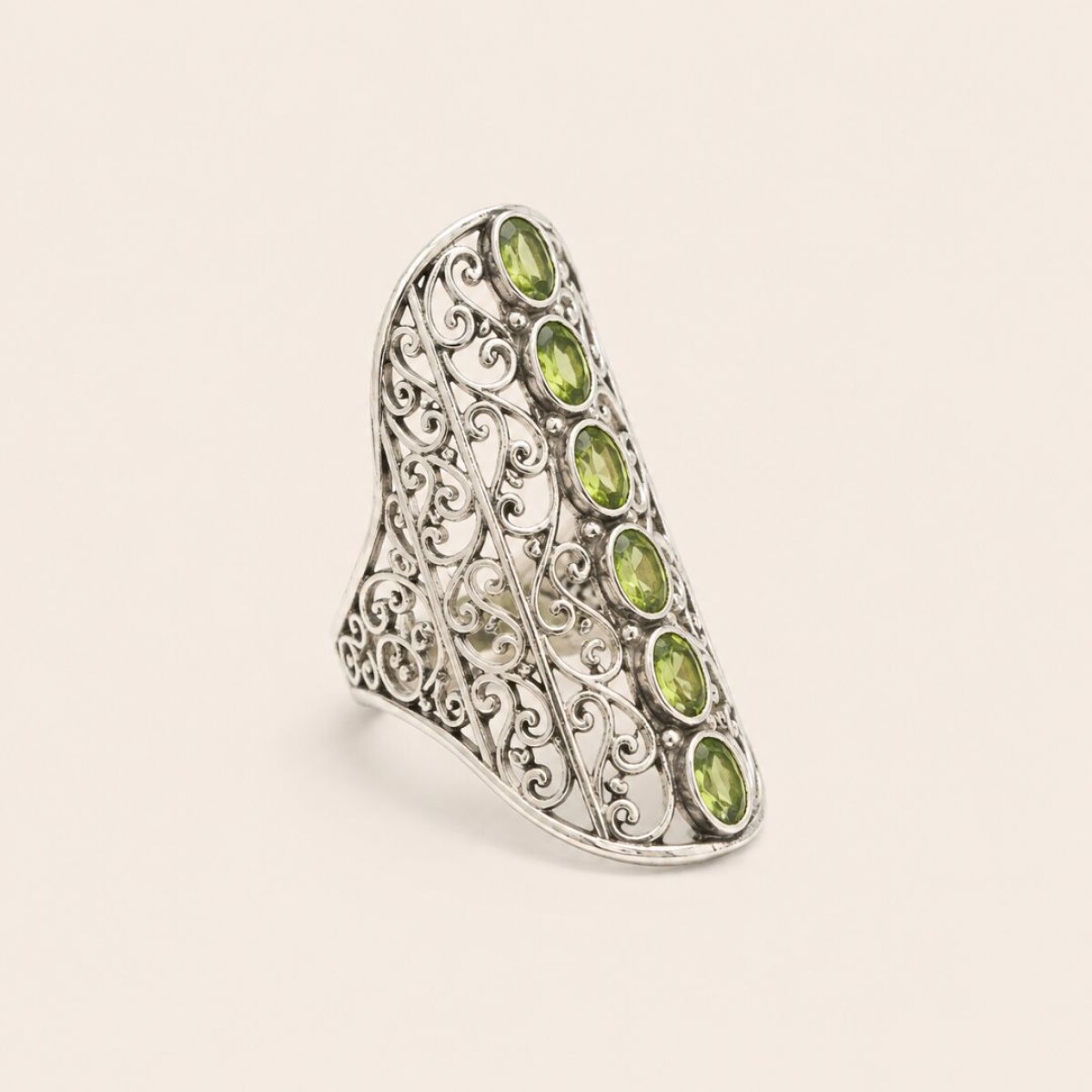 Anillo Peridoto XL - Plata 925 