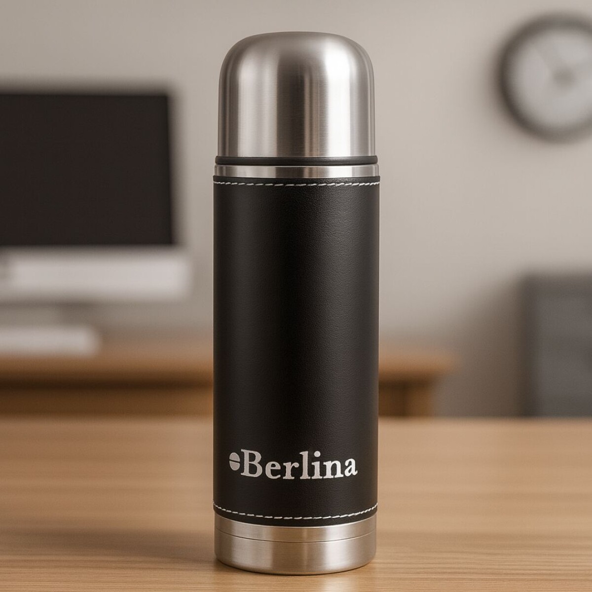 TERMO BERLINA 500CC BALA CUERO NEGRO 