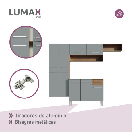 Mueble de Cocina completo 229cm Gris