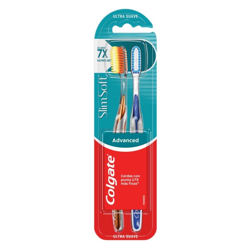 Cepillo De Dientes Colgate Slim Soft Advance 2x1 Cepillo De Dientes Colgate Slim Soft Advance 2x1