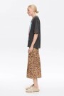 FALDA MIDI DENIM LÍNEA A Natural