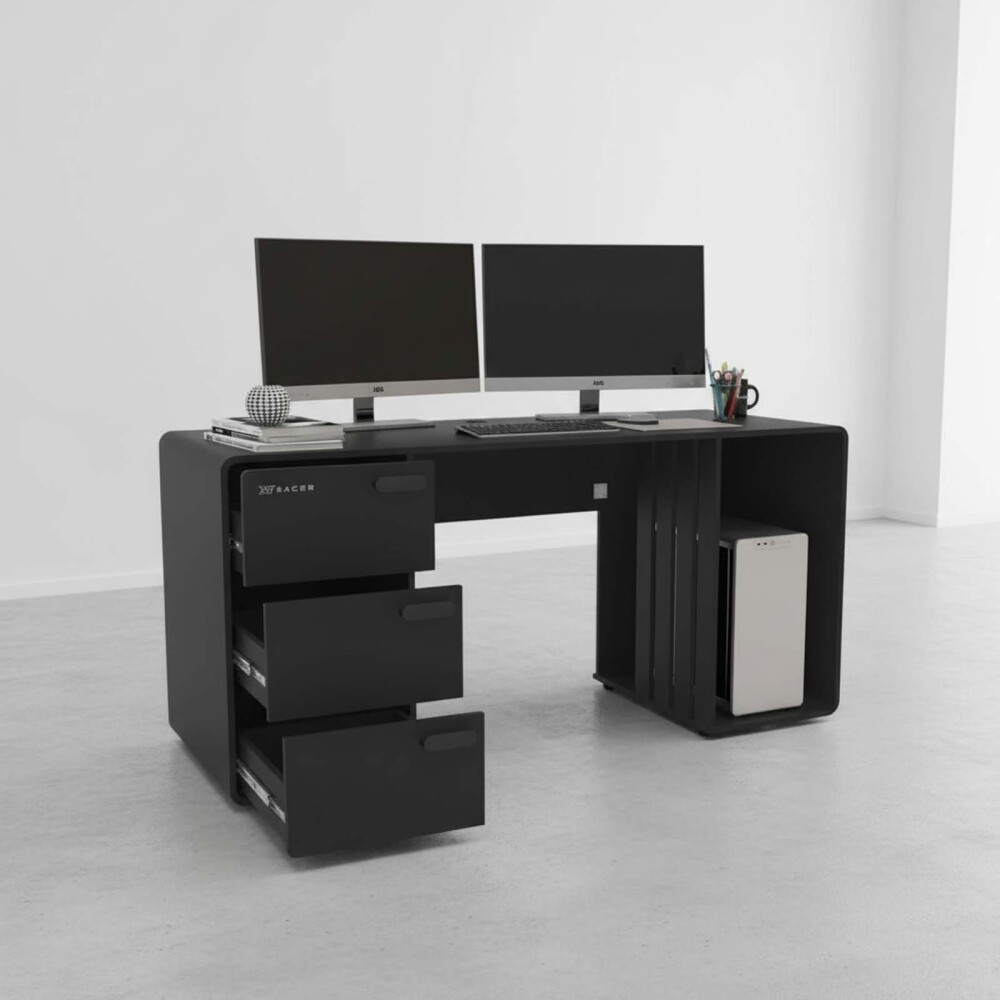 ESCRITORIO GAMER MDP NEGRO STATION XT