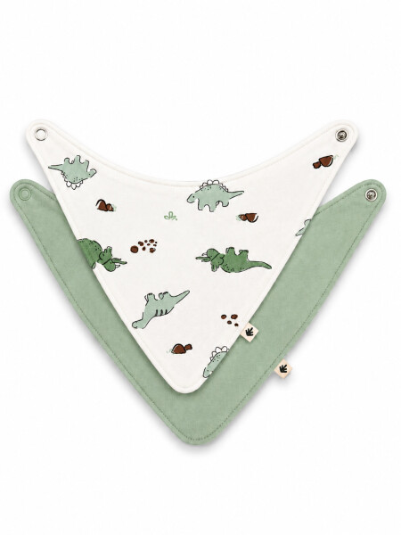 BABERO PACK X2 VERDE GRISACEO