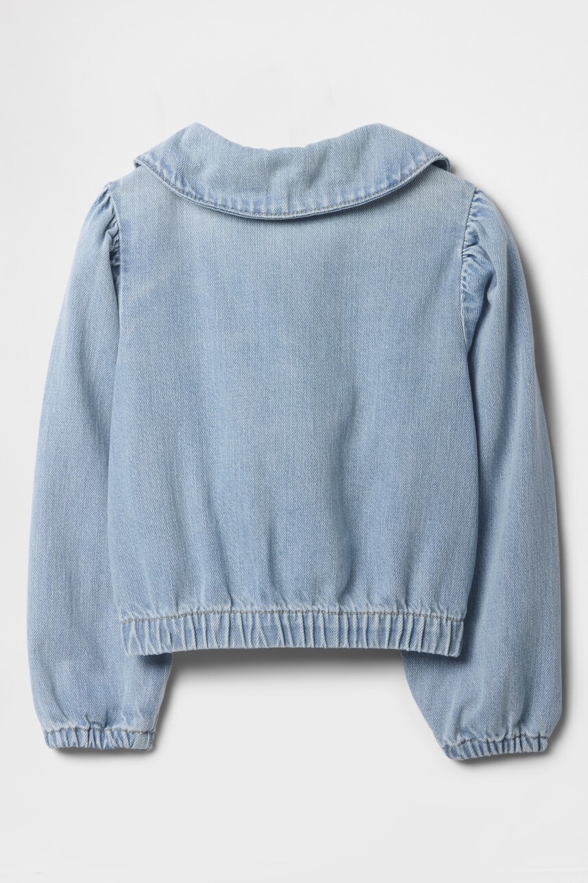 Campera De Jean Toddler Niña Light Denim