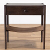 MESA DE NOCHE CANVAS Marrón - UNICO