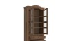 Cristalero 2 Puertas 2 Cajones Madera Maciza Linea Mexicana Oscuro