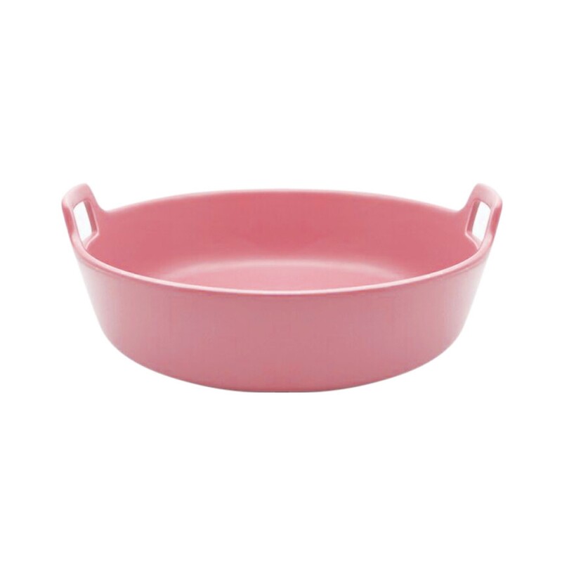 Ensaladera Selecta en cerámica con asas 30x29x9cm Rosa