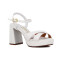 Sandalia Vizzano Mujer Taco 9.5cm Plataforma 2.5cm Blanco