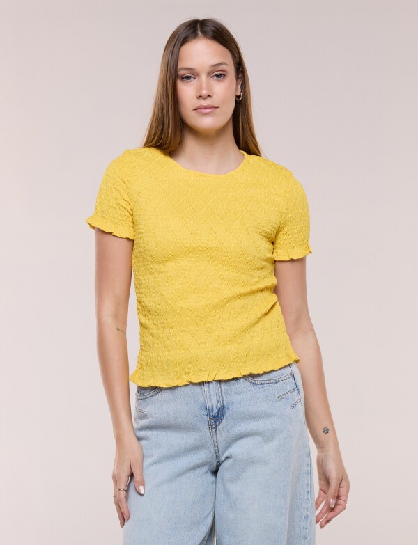 Blusa Smocked AMARILLO