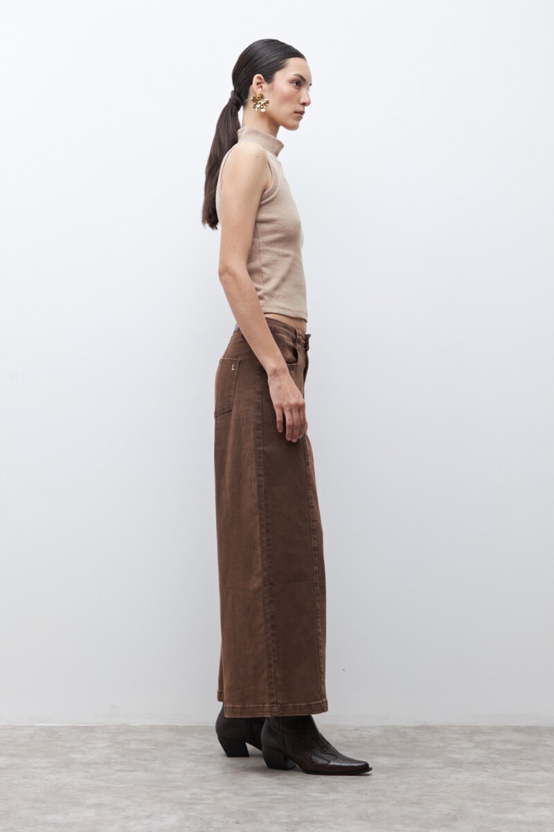 Jean culotte Mavis chocolate