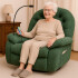 Sillón Masajeador Poltrona Con Control Remoto Y Soporte Para Celular VERDE