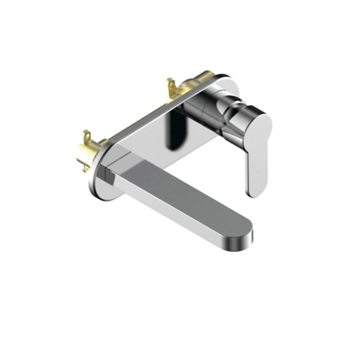 Grifería de Lavatorio de Pared Monocomando Cromada Linea Atenea 