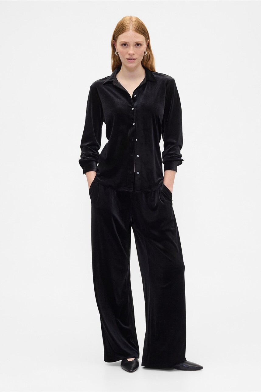 Pantalón Terciopelo Mujer Black 1