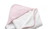 Toalla 80x80cm con Capucha - Clasic Pilar Rosa